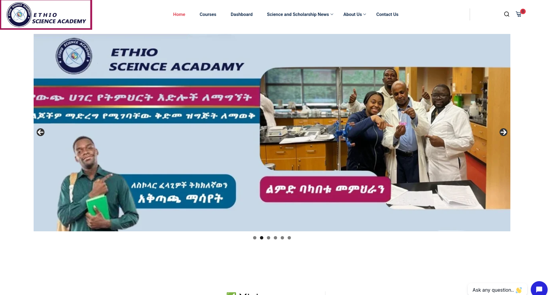 Ethio Science Academy – Learning Management Platform